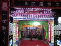 惠州三层LED显示屏仿古灵棚